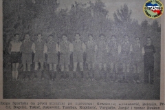 Tim sa prve utakmice Subotičkog Spartaka u istoriji, 1945. godine.